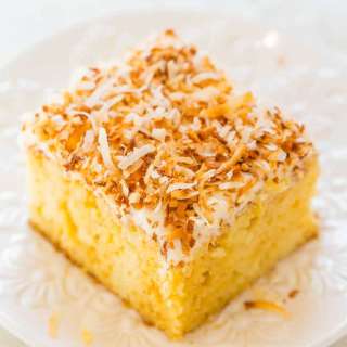 Coconut Caramel Poke Cake