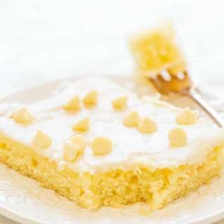 White Chocolate Texas Sheet Cake