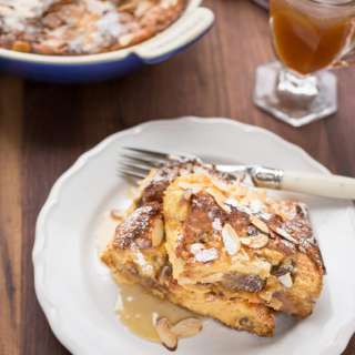 Baked Panettone French Toast with Orange Maple Butter