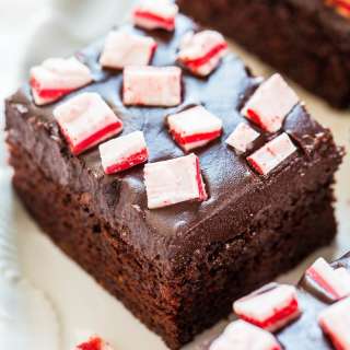 The Best Peppermint Chocolate Cake