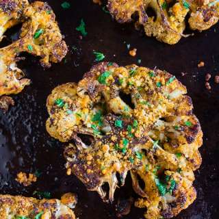 Parmesan Cajun Spiced Cauliflower Steak