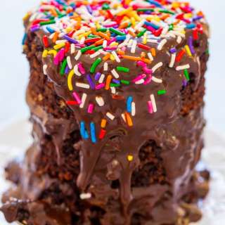 Chocolate Hot Fudge Mini Layer Cake
