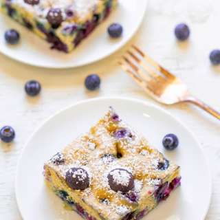Blueberry Baked Pancakes
