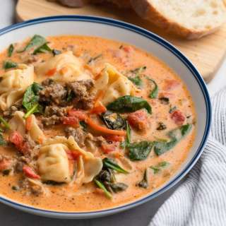 Creamy Sausage Tortellini Soup