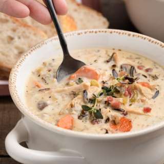 Creamy Turkey Wild Rice Soup