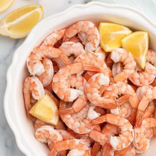 Poached Shrimp