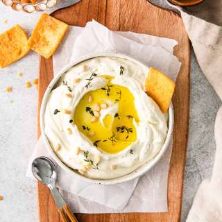 Roasted Garlic Whipped Feta