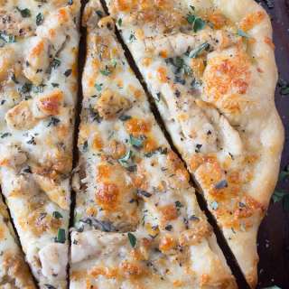 Roasted Garlic Chicken Pizza
