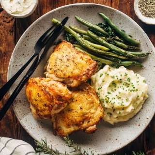 Truffle Butter Chicken Thighs