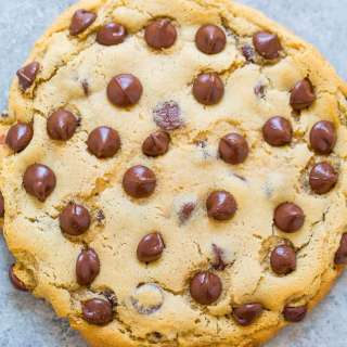 One-Bowl, No-Mixer, No-Chill, Giant Chocolate Chip Cookie For One