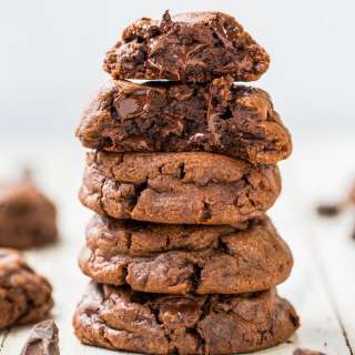 Fudgy Chocolate Pudding Cookies