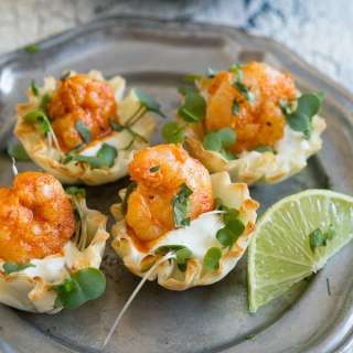 Tequila Lime Shrimp Phyllo Cups