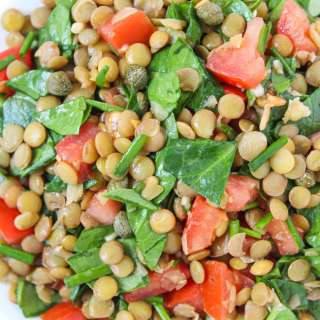 Lentil Salad with Capers and Balsamic-Dijon Dressing