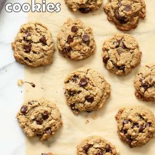 Oatmeal Chocolate Chip Sunbutter Cookies