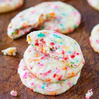 Chewy Sugar Sprinkles Cookies
