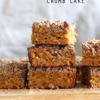 Vegan Gluten free Coffee Cake - Sweet Potato Pecan Crumb Cake