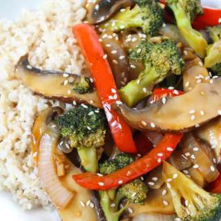 Portobello Mushroom & Broccoli Stir-Fry