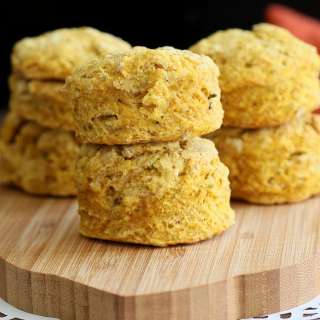 Vegan Pumpkin Biscuits with Sage and Thyme