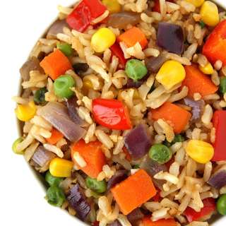 Rainbow Veggie Fried Rice