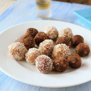 Coconut Almond Rum Balls. Glutenfree. Vegan