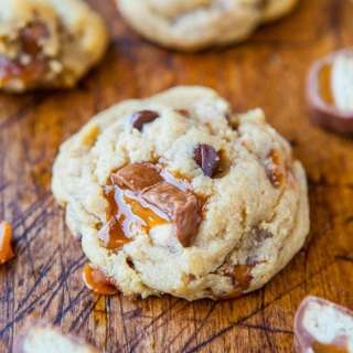Twix Bar Chocolate Chip Cookies