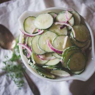 Greek Yogurt Ranch Cucumber Salad