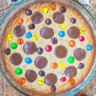Triple Peanut Butter Cookie Pie