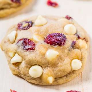 Soft and Chewy Cranberry White Chocolate Chip Cookies