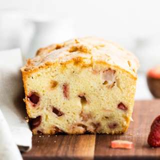 Strawberry Rhubarb Pound Cake