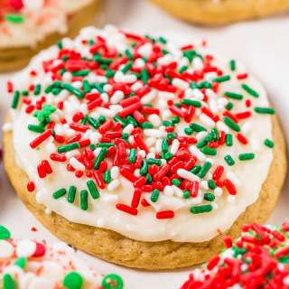 Soft Frosted Christmas Cookies