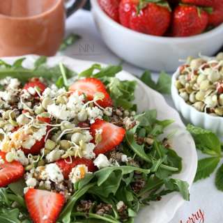 Strawberry Goat Cheese Quinoa Salad