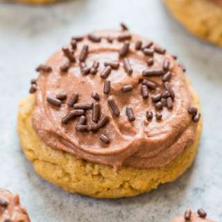 Chocolate Frosted Peanut Butter Cookies