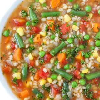Vegetable Barley Soup (Easy, Vegan!)