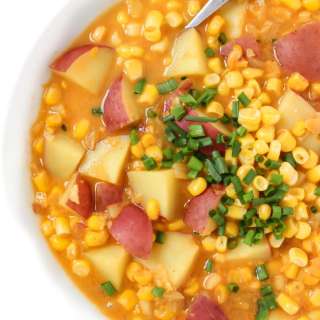Vegan Corn and Potato Chowder