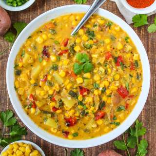 Southwest Corn Chowder (Vegan!)