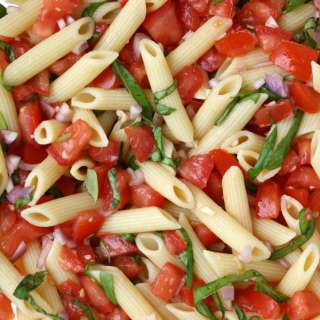 Fresh Tomato Pasta with Lemon & Basil