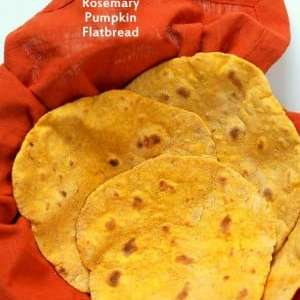 Rosemary Pumpkin Flatbread. Yeast-free