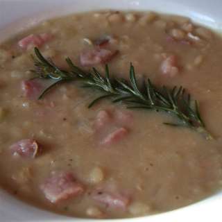 White Bean Soup with Rosemary and Ham