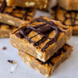 Coconut White Chocolate Chip Blondies
