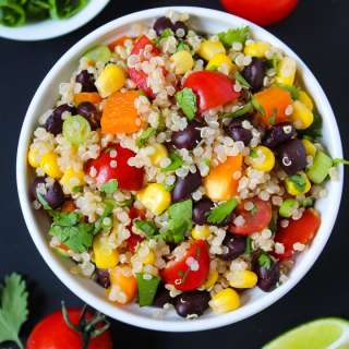 Mexican Quinoa Salad with Cumin-Lime Dressing
