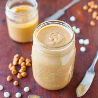 Homemade Honey Roasted Butterscotch White Chocolate Peanut Butter