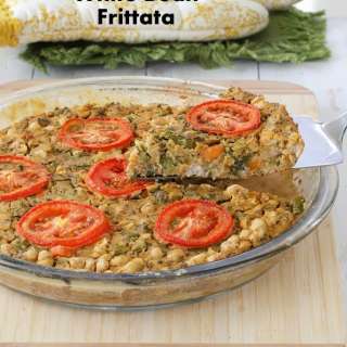 Broccolini White Bean Frittata - Soy free Vegan Frittata. Glutenfree Recipe