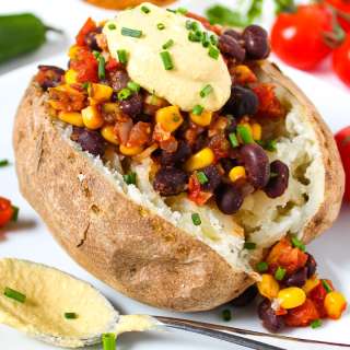 Mexican Fiesta Baked Potato (Vegan!)