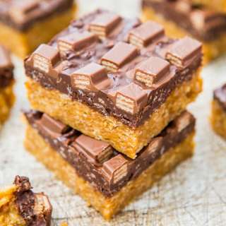 Chocolate Peanut Butter Kit Kat Crunch Bars