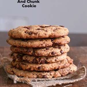 The Ultimate Giant Vegan Chocolate Chip & Chunk Cookies. Giant Vegan Chocolate Chip Cookie
