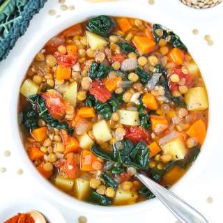Lentil Kale Soup with Potato (Easy!)