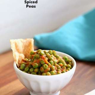 Easy Indian Spiced Peas with Tomato sauce. Vegan Glutenfree Recipe