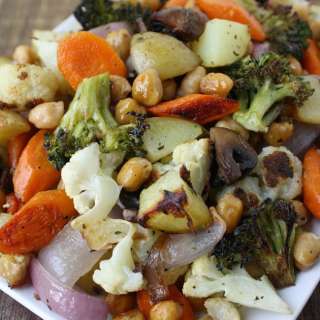 Roasted Vegetables and Chickpeas