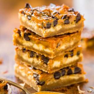 Dulce de Leche Coconut Chocolate Chip Bars