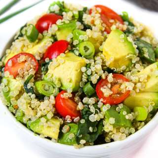 Quinoa Avocado Spinach Power Salad